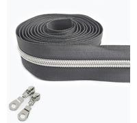 ZOAPDEBCE Tiro con cerniera in metallo ， 1-4 Metri 5# Cerniere in nylon Nastro Porta abiti Cursori for cerniere Cerniere for cucire Chiusura Zip Kit di riparazione Accessori fai da te