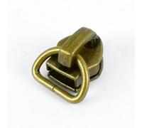 ZOAPDEBCE Tiro con cerniera in metallo ， 10/30/50 pezzi D anello 5# testa con cerniera tira for nastri in nylon con cerniera cursori for cerniere for kit di riparazione borsa sostituzione accessori f