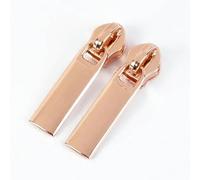 ZOAPDEBCE Tiro con Cerniera in Metallo ， 5 Pezzi cursori for Cerniere for Cerniere in Nylon 5# Nastro Borsa da Cucito Tasca con Cerniera Testa Giacca Kit di Riparazione Vestiti Accessori Fai da Te(Ro