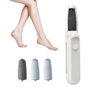 ZOBMIO Rimozione calli elettrico per piedi - Kit di cura dei piedi ricaricabile con 4 lime intercambiabili - contro calli e talloni screpolati - Portatile per uso quotidiano e viaggio