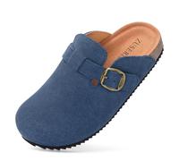 Zoccoli Bambini Regolabile Pantofole Bambina Comode Ciabatte Bambino Antiscivolo Sabot Ragazzi e Ragazza Leggere Scarpa da Casa Plantare Sughero,Blu,33EU