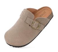 Zoccoli Bambini Regolabile Pantofole Bambina Comode Ciabatte Bambino Antiscivolo Sabot Ragazzi e Ragazza Leggere Scarpa da Casa Plantare Sughero,Marrone Scuro,40EU