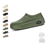 Zoccoli da Donna e Uomo, Scarpe da Cuoco, Zoccoli Comodi e Antiscivolo, Scarpe da Cuoco per Infermiere (Green,41)