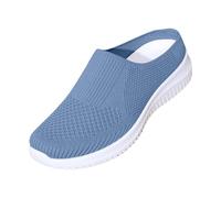 Zoccoli da donna estivi, scarpe estive da donna, slip-on sul davanti, chiuse, pantofole ortopediche, suola morbida, sandali e scivoli, in rete, per il tempo libero, per la spiaggia, l'arch supporto, A