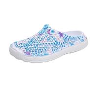 Zoccoli da giardino da donna Scarpe traspiranti Scarpe da bagno Scarpe da spiaggia Scarpe da acqua Calzature Pantofole Scarpe da passeggio Scarpe da viaggio a casa, Blu, 39 EU
