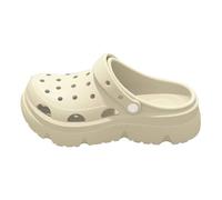 Zoccoli Donna Sabot Piattaforma Sandali Estivi Mare Piscina Ciabatte Giardino Antiscivolo Comode Zeppa Alta Pantofole Slip On Casual Ragazza Beige 35