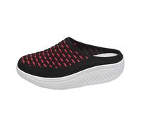 Zoccoli estivi da donna, scarpe ortopediche, slip-on, scarpe da ginnastica chiuse, Nero , 36 EU
