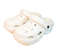 Zoccoli Invernali da Donna Scarpe con Fodera Calda Imbottita Piattaforma in Materiale Eva Cavo(White,36-37)