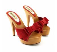 ZOCCOLI MOU IN CAMOSCIO ROSSO - G9332 ROSSO