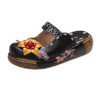 Zoccoli Pantofole Donna Estive Vendita, Fiori Ciabatte Donna Estive con Chiuse Davanti Sandali Comodi Ed Eleganti Sandali Con Zeppa Sandalo Comode Scarpe Eleganti Pantofola per Casa e Esterni