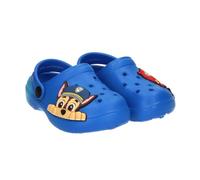 Zoccoli Paw Patrol per ragazzi e ragazze, blu, 100% EVA, con perni Chase e Marshall, cinturino posteriore regolabile, leggeri e comodi per spiaggia, piscina e estate, Blu, 30/31 EU