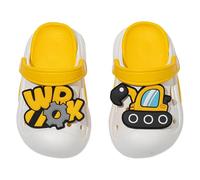 Zoccoli per bambini, sandali per il tempo libero, pantofole per bambini, estive eva, capispalla dei cartoni animati, carine, con motivo, comode e morbide scarpe da acqua, 4 giallo., 24 EU Larga