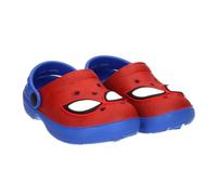 Zoccoli Premium Spider-Man da bambino, con licenza ufficiale, 100% EVA, leggeri e resistenti, cinturino posteriore apribile, suola antiscivolo, blu/rosso, estivi, spiaggia, piscina