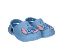 Zoccoli Premium Stitch per bambini e bambine, con licenza ufficiale Disney, 100% EVA, colore blu, con spille e cinturino posteriore, scarpe estive leggere e comode, per spiaggia e piscina, blu, 26/27