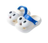 Zoccoli Sabot Bambini Carino Ciabatte Sandali da Spiaggia Cartoni Animati Estivi Ciabatte da Giardino Scarpe da Piscina Ragazzi Ragazze Pantofole con Cinturino Regolabile sul (White, 25 Toddler)