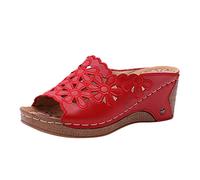 Zoccoli Sabot Donna Ortopediche Estive Pantofole Zeppa Bassa con Aperta Ciabatte Punta Chiusa Eleganti Comodi Camminata Spiaggia Leggeri Sandali Ergonomiche Fascite Plantare Antiscivolo Piscina