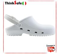 REPOSA Max - Zoccoli Sanitari Donna e Uomo in Gomma con Suola Antiscivolo SRC, Ciabatte Sanitarie Anatomiche con Laccetto Regolabile, Scarpe Sanitarie Sterilizzabili Antishock Traspiranti Leggere