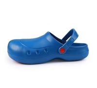 Zoccoli Sanitari Donna e Uomo in Microfibra + Puntale di Sicurezza in Composito, Ciabatte Sanitarie Antishock e Antistatiche con Laccetto, Scarpe Sanitarie e Cucina Comode Antiscivolo Comode Leggere