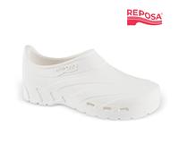 REPOSA Scarpetta - Scarpe Sanitarie Donna e Uomo in Gomma con Chiusura Tallone e Soletta Estraibile, Zoccoli Sanitari Donna e Uomo Anatomici e Antishock, Scarpe da Lavoro Sanitario con Fori Laterali