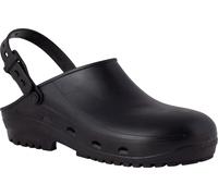 REPOSA Safe - Zoccoli Sanitari Donna e Uomo in Gomma, Ciabatte Sanitarie Anatomiche con Laccetto Regolabile, Suola Antiscivolo e Puntale di Sicurezza in Acciaio, Scarpe Sanitarie Antishock Traspiranti