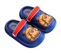 Zoccoli Unisex Bambini e Ragazzi Ciabatte Piscina Antiscivolo per Ragazze Cartoni Animati Bambini Zoccoli Classici Scarpe da Giardino Sandali da Spiaggia Cinturino Regolabile sul Tallone (Navy, 7-8)