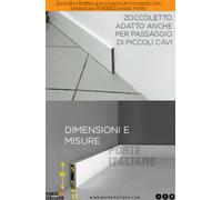 Zoccolino Battiscopa a rasomuro incassato con passacavo INVISIBILE prezzo metro