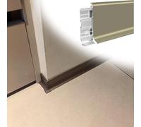 zoccolino battiscopa Battiscopa in lega di alluminio impermeabile, listello decorativo per fabbrica/laboratorio/protezione pareti/showroom, copri battiscopa(H 4cm/1.6in,17 pcs)