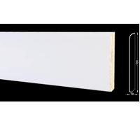 Zoccolino Battiscopa legno multistrato 100x10mm B. Civetta Laccato BIANCO- 24mt