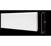 Zoccolino Battiscopa legno multistrato 100x13mm B. Civetta Laccato BIANCO- 24mt