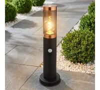Zoccolo Außenstehlampe Lampada da Giardino Sensore di Movimento Inox LED H 45cm