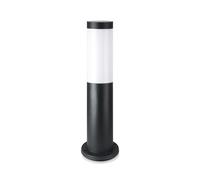 Zoccolo Außenstehlampe Lampione Nero Acciaio Inox Lampada da Giardino H 45 CM [EEK: Inaditato]