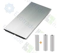 Evotrade Zoccolo Cucina - Profilo battiscopa L 2,5m in PVC | Altezza e Colori a Scelta + Accessori (2 Tappi Angolo 90° + 1 Giunzione) Made in Italy