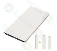 Evotrade Zoccolo Cucina - Profilo battiscopa L 2,5m in PVC | Altezza e Colori a Scelta + Accessori (2 Tappi Angolo 90° + 1 Giunzione) Made in Italy