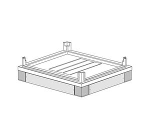 Zoccolo ispezionabile Bticino MAS per quadri HDX 350X850 91811/38