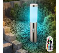 Zoccolo Lampione Piantana Telecomando Dimmerabile IP44 Sensore 1x RGB LED [EEK: F]