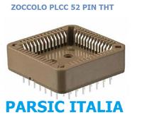 ZOCCOLO SOCKET PLCC52 ( 4x13) PIN MONTAGGIO THT, FORO PASSANTE ( x 22 PEZZI )