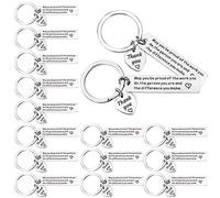 Zocipro 16Pcs Regali per Ringraziare, May You Be Proud Of The Work You Do Portachiavi, Regali di Apprezzamento per Personale Dipendente Collega Insegnante Mentore Medico Infermiere