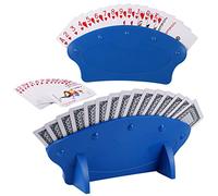 Zocipro 2 Pezzi Porta Carte da Gioco, Supporto di Carte da Gioco per Bambini in Plastica, Titolari di Carte da Gioco a Mani Libere per Adulti, Disabili, Anziani