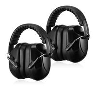 Zocipro 2Pcs Cuffie Antirumore, SNR 34dB Cuffie Antirumore per Ambito Lavorativo Regolabili, Attenua i Rumori e Protegge l’udito, per Studiare, Falciatura, Sparare, Aereo (Nero)