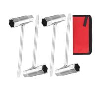 Zocipro 4 Pezzi Chiave Combinata 13mm x 19mm, Chiave per Candele 2 in 1, Chiave per Motosega, Chiave a T Strumento di Regolazione per Candela