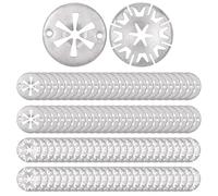 Zocipro 60Pcs Rondelle di Bloccaggio in Acciaio, Rondelle a Stella di Bloccaggio, Clip di Fissaggio Sotto Copertura Motore per Auto Varie (Due Stili)