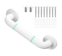 Zocipro Maniglione Bagno Anziani, Maniglia per Doccia Antiscivolo da 30cm, Maniglia in Nylon Bianco in Acciaio Inox con Anello Luminoso, per Bambini, Disabiliti, Anziani, Gravida