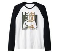 Zocker 30° Compleanno Level 30° Anno 1991 Gioco Regalo Maglia con Maniche Raglan
