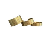 ZocoChic Set di 3 braccialetti marocchini, in ottone inciso, regolabili, 15-30 mm, oro, Ajustable, Ottone Metallo dorato Ottone, Nessuna pietra preziosa