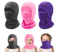ZOCONE 3 passamontagna per bambini, invernale, antivento, maschera da sci per bambini, maschera da sci per ragazze e ragazzi Balaclava, b, 4-13 Jahre