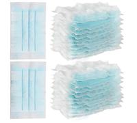 ZOCONE 40 Pezzi Ricariche per Spolverare Usa Getta, Blu Bianco Ricarica per Spolverare Compatibile with Swiffer Panni Catturapolvere Duster Ricariche Manuale in Microfibra per Casa Ufficio