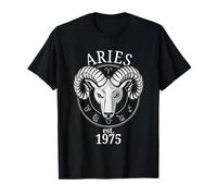 Zodiac Ariete Ram Nato nel 1975 Maglietta