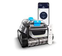 Zodiac Freedom + Control - Robot pulitore Automatico per Piscine Fino a 12 x 6 m. Controllo remoto e Sistema di Ritorno Tramite App. Batteria al Litio. Pulito Sfondo, pareti e Linea di galleggiamento