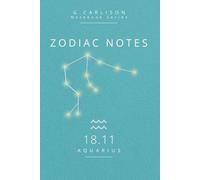 ZODIAC NOTES - Aquarius (18.11): Minimalist Zodiac Notebook Aquarius - creative, independent and forward-thinking design | G. Carlison Notebook Series