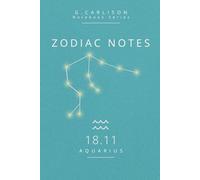 ZODIAC NOTES - Aquarius (18.11): Minimalist Zodiac Notebook Aquarius - creative, independent and forward-thinking design | G. Carlison Notebook Series